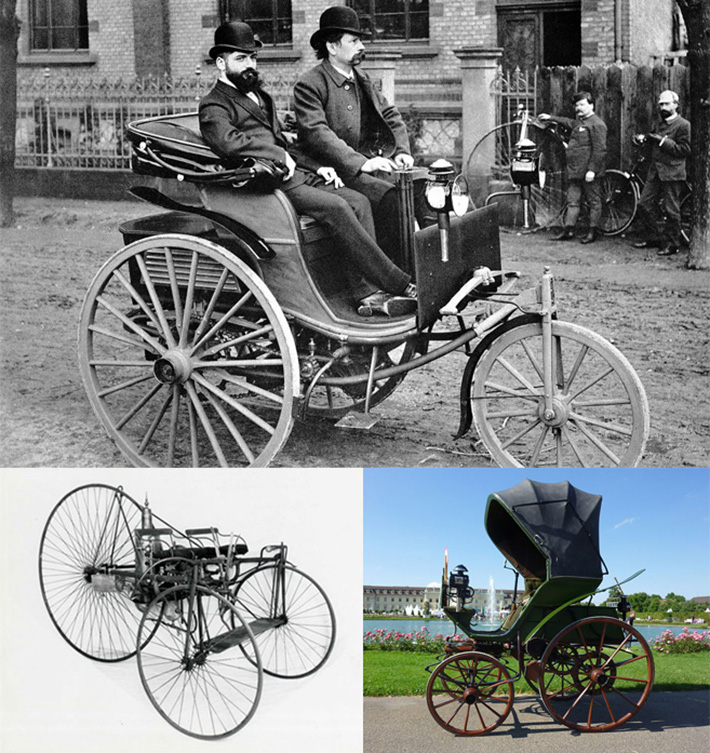 Photos of some early cars