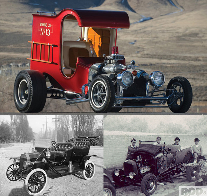 Photos of some early hot rod cars