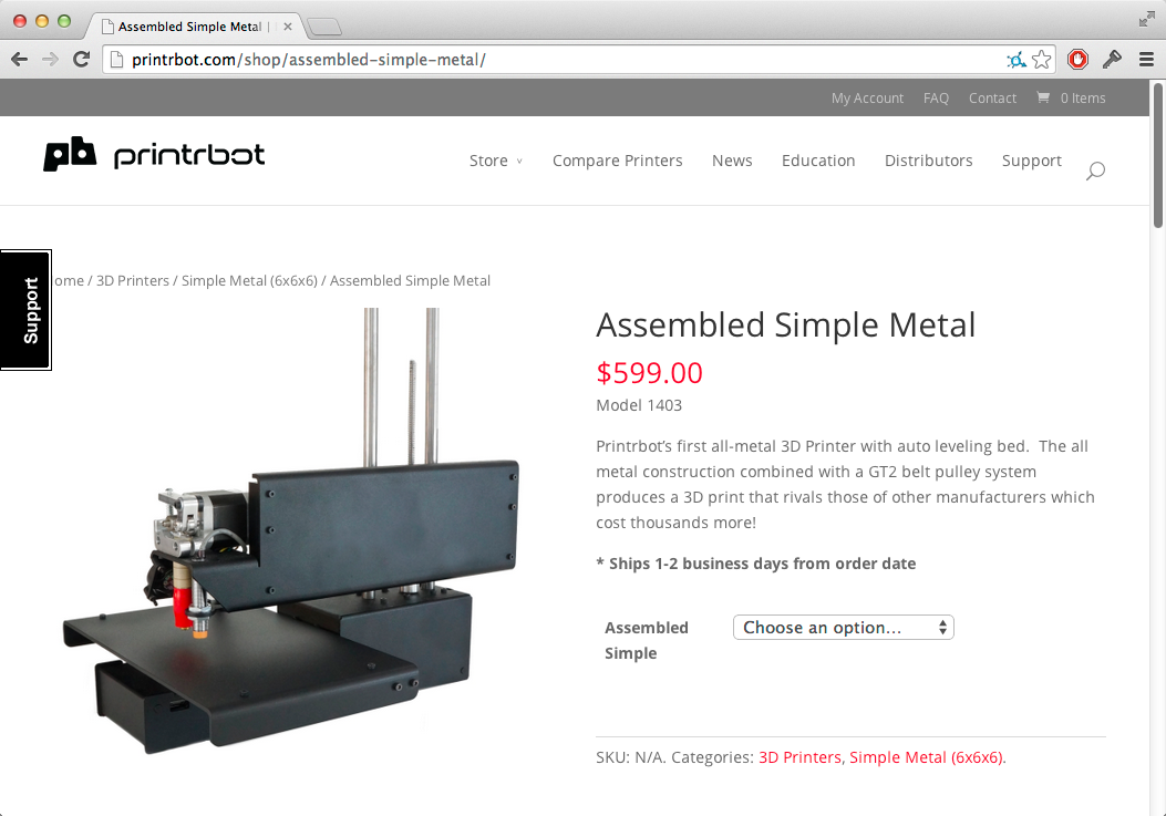 Printrbot Simple Metal