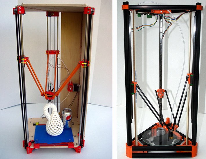 RepRap Rostock and Kossel Mini designs